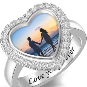 personalized photo rings